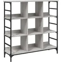 Syfax Dressoir 102x32x103,5 cm bewerkt hout grijs sonoma eikenkleurig