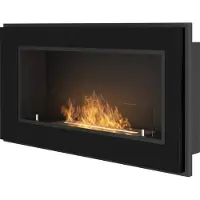 SOLOLED Frame 900 SimpleFire inbouw bioethanolkachel met zwart glas
