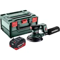 Metabo SXA 18 LTX 150 BL Accuschuurmachine 18 V 150 mm borstelloos + 1x LiHD accu 5.5 Ah + metaBOX - zonder lader