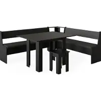 Vicco Roman Hoekbankgroep – 210 x 180 cm met tafel Zwart