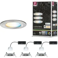 Paulmann 92443 LED-plafondlamp, LED-inbouwlamp LED 6 W IJzer (geborsteld)
