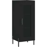 Syfax Dressoir 34,5x34x90 cm bewerkt hout zwart