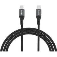 Dudao L3CC USB 2.0 USB-C kabel, 60W, 1 meter, zwart