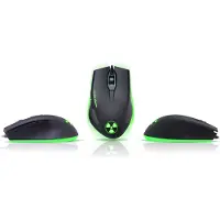 Connect IT CI-1128, Geschikt voor zowel rechtshandigen als linkshandigen, Optisch, USB Type-A, 3200 DPI, Zwart