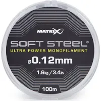 Matrix Soft Steel Ultra Power Monofilament 100m - Maat : 0.12mm