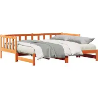 Syfax Uittrekbare Dagbed Wasbruin 193.5 x 184 x 66 cm