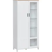 HOMCOM -Keukenkast-Spaanplaat-76x36x160cm-Wit