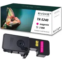 Evoke Toner voor Kyocera TK5240M, geschikt voor modellen TK5240M, en vervangt toner voor M5526cdn, P5026cdn, P5026cdw en M5526cdw. Kleur: rood (magenta)