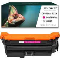 Evoke Toner voor HP CE253A / CE403A - CE253A/CE403A. Kleur: rood (magenta). Vervanging voor HP LASERJET COLOR M551, M570, M575