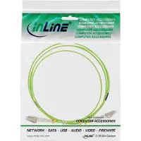 InLine Premium LC Duplex Optical Fiber Patch kabel - Multi Mode OM5 - groen / LSZH - 10 meter