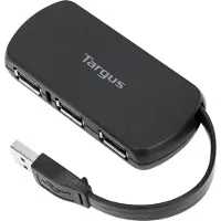 Targus - Hub - 4 x USB 2.0 - Desktop ACH114EU USB-hub 4 poorten USB-A USB 2.0 480 MBit/s Zwart
