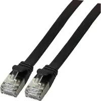 Efbe-Schott Netwerkkabel | Cat6a U/FTP | 5 meter (100% koper, Plat, Zwart)