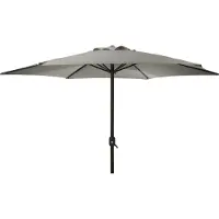 Gardalux Parasol | | Ø 300 x 248 cm (Lichtgrijs, Rond, UPF 30+)