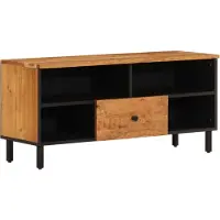 Syfax Tv-meubel 100x33x46 cm massief acaciahout