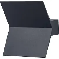 Osram LED-wandlamp buiten ENDURA STYLE BAT, alu / grijs / zink, Aluminium, Modern, LED wandlamp buiten