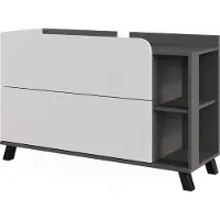 Vicco Karen Wastafelonderbouw – 100 x 65 cm met 2 laden Antraciet/wit