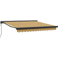 vidaXL Uitschuifbare luifel Meerkleurig 350 x 250 x 165 cm