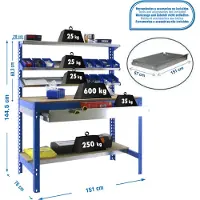 Simonwork (bancos De Trabajo) Bt1 Box Werkbank 1445x1510x760 Mm