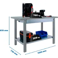 Simonwork (bancos De Trabajo) Bt6 Pro Box Metaalplank 830x1200x730 Mm