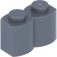 LEGO 1x2 Palissade - 10 stuks, donkergrijs