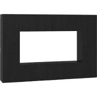 Syfax Tv-meubelset Wandgemonteerd 8 pcs Zwart Eiken Bewerkt hout
