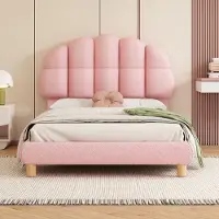 STILVORA Ledikant 90x190 cm – naturel hout – huisvormig ontwerp met veiligheidsleuning (32 cm) en slot