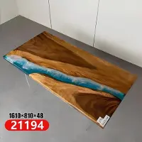 AEA Esstisch River Table Echtes Holz Massiv Epoxidharz Tische 161x81 Flusstisch