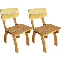 Syfax Tuinstoelen 2 st geïmpregneerd grenenhout