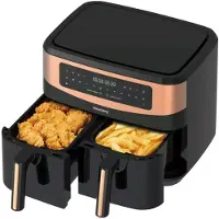 Klausberg KB-7589 - Dubbele Heteluchtfriteuse - 2x4.5L - Digitaal - Gezond Koken