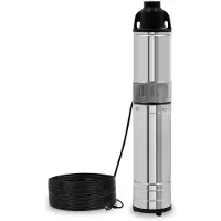 Eberth 4" RVS Diepwelpomp - 750W Dompelpomp - 1 1/4" Aansluiting - 15m Kabel - Max. 15m Werkdiepte