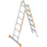 Layher , type 1056, inklapbare ladder, 2x6 treden