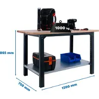 Simonwork (bancos De Trabajo) Bt6 Pro Werkbank 865x1200x750 Mm