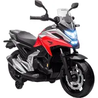 AIYAPLAY Elektrische Motorfiets voor Kinderen Kunststof, Metaal 107L x 46B x 75H cm Rood