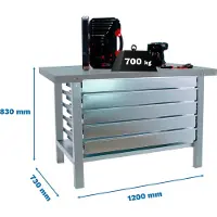 Simon Rack Simonwork (bancos De Trabajo) Bt6 Pro 5box Werkbank 830x1200x730 Mm
