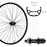 Roland achterwiel 27.5 Ryde Rival21 Shimano M6010 zwart