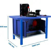 Simonwork (bancos De Trabajo) Bt6 Pro Werkbank 830x1800x730 Mm