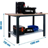 Simonwork (bancos De Trabajo) Bt6 Pro Metaalplank 865x1500x750 Mm