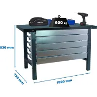 Simonwork (bancos De Trabajo) Bt6 5box Werkbank 830x1800x730 Mm