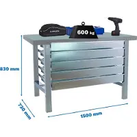 Simonwork (bancos De Trabajo) Bt6 5box Werkbank 830x1500x730 Mm
