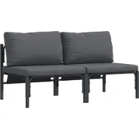 Syfax Buitenmeubilair 2 Stuk Antraciet 80 x 80 x 71 cm Staal