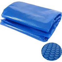 MCW Zwembadafdekking Warmtezeil Afdekzeil Zonnezeil Zonnezeil, dikte: 400 µm ~ rond 4,88m blauw