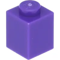 LEGO 250 stuks 3005 Steenzetsteen 1x1, basisstenen, 250 donkerpaars