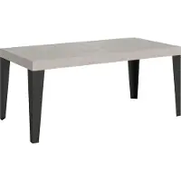 Itamoby Uittrektafel 180/284x90 cm, kleur: Flame Cashmere, met antraciet poten