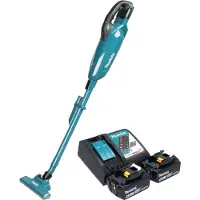 Makita DCL 283 FRT accustofzuiger 18 V 0,73 l borstelloos + 2x accu 5,0 Ah + oplader