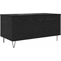 vidaXL Salontafel Zwart eiken 90 x 44,5 x 45 cm Bewerkt hout