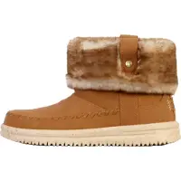 HeyDude Camden Cuff Classic Cozy Polyester Dames Cognac Winter Enkellaarzen