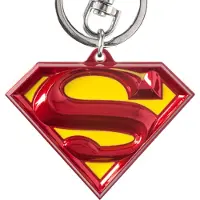 MONOGRAM Int. DC Pewter-Keychain Superman Logo coloured Keyrings