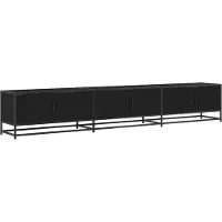 Syfax TV Eenheden 240 x 35 x 41 cm Zwart Eiken Bewerkt hout