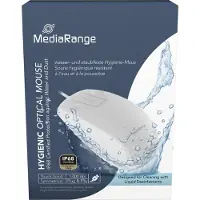 MediaRange MROS265 kabelgeb. Opt. Hygiene-Maus, IP68, Sym, 1.5m, ws