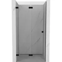 Mexen Lunar-F douchedeur opklapbaar links 65 , transparant, zwart - 836-065-000-70-00-L